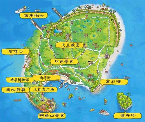 潿洲島旅游景點,