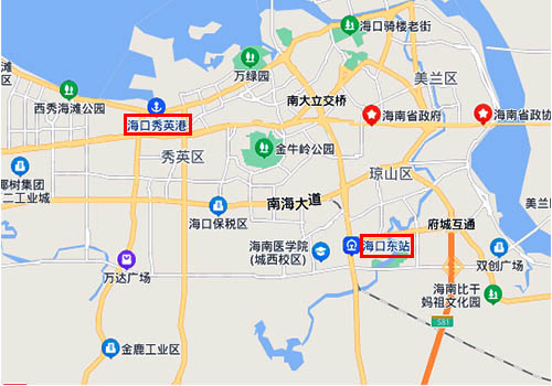 海口東站到秀英港碼頭